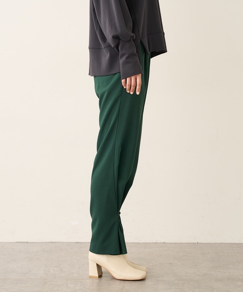 Lui's(ルイス)の「裾絞り2WAYパンツ(スラックス・レディース・グリーン/ブラック・FREE)」の9枚目の写真