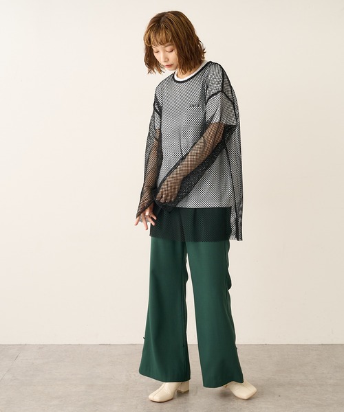 Lui's(ルイス)の「裾絞り2WAYパンツ(スラックス・レディース・グリーン/ブラック・FREE)」の18枚目の写真
