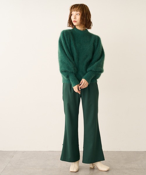 Lui's(ルイス)の「裾絞り2WAYパンツ(スラックス・レディース・グリーン/ブラック・FREE)」の5枚目の写真