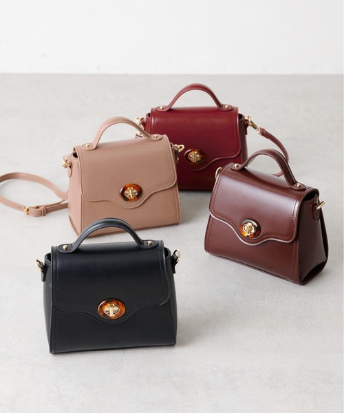 OLIVE des OLIVE（オリーブデオリーブ）の「【WEB限定】べっ甲ひねりショルダー（ショルダーバッグ・レディース・ブラック/ワインレッド/ダークブラウン/ダークベージュ・FREE）」の13枚目の写真