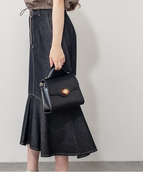 OLIVE des OLIVE（オリーブデオリーブ）の「【WEB限定】べっ甲ひねりショルダー（ショルダーバッグ・レディース・ブラック/ワインレッド/ダークブラウン/ダークベージュ・FREE）」の22枚目の写真