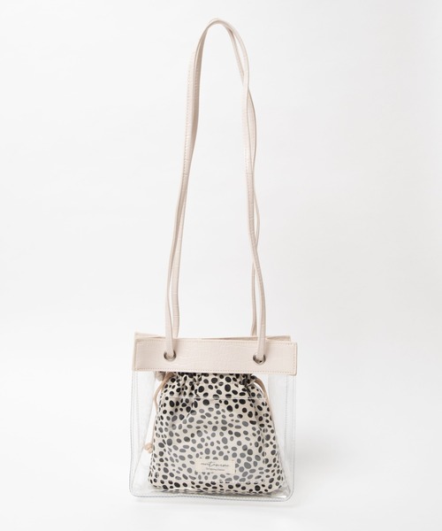 WEGO（ウィゴー）の「WEGO/クリアロングショルダートートバッグ（ショルダーバッグ・レディース・ブラック/ベージュ/オフホワイト/カーキ・FREE）」の15枚目の写真