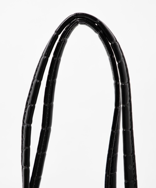 WEGO（ウィゴー）の「WEGO/クリアロングショルダートートバッグ（ショルダーバッグ・レディース・ブラック/ベージュ/オフホワイト/カーキ・FREE）」の13枚目の写真