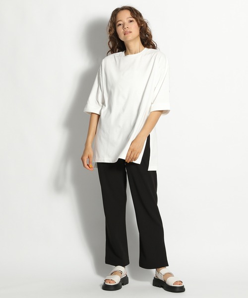 niko and...（ニコアンド）の「カットカルゼスラリパンツ（その他パンツ・レディース・ブラック/アイボリー/グリーン・MEDIUM/LARGE）」の14枚目の写真