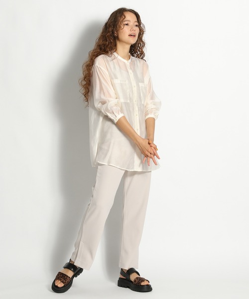 niko and...（ニコアンド）の「カットカルゼスラリパンツ（その他パンツ・レディース・ブラック/アイボリー/グリーン・MEDIUM/LARGE）」の7枚目の写真