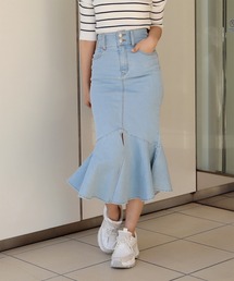 デニムマーメイドスカート