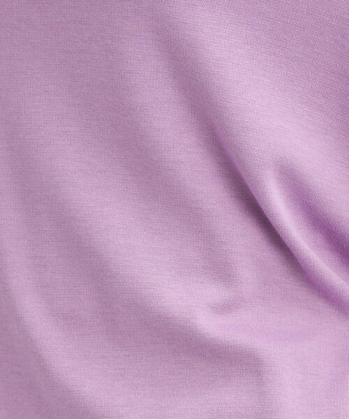 green label relaxing（グリーンレーベルリラクシング）の「ポンチ ニットソー クルーネック プルオーバー カットソー（Tシャツ/カットソー・レディース・ホワイト/ダークブラウン/その他1/ライラック・FREE）」の13枚目の写真