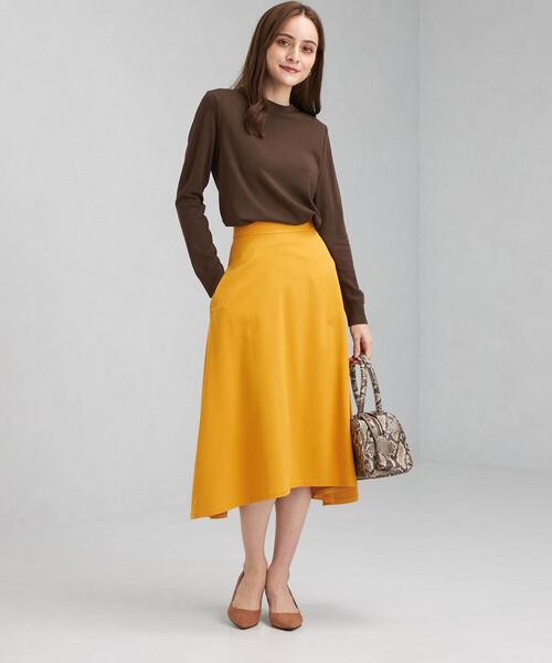 green label relaxing（グリーンレーベルリラクシング）の「ポンチ ニットソー クルーネック プルオーバー カットソー（Tシャツ/カットソー・レディース・ホワイト/ダークブラウン/その他1/ライラック・FREE）」の10枚目の写真