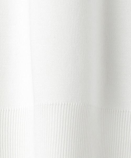 green label relaxing（グリーンレーベルリラクシング）の「ポンチ ニットソー クルーネック プルオーバー カットソー（Tシャツ/カットソー・レディース・ホワイト/ダークブラウン/その他1/ライラック・FREE）」の12枚目の写真