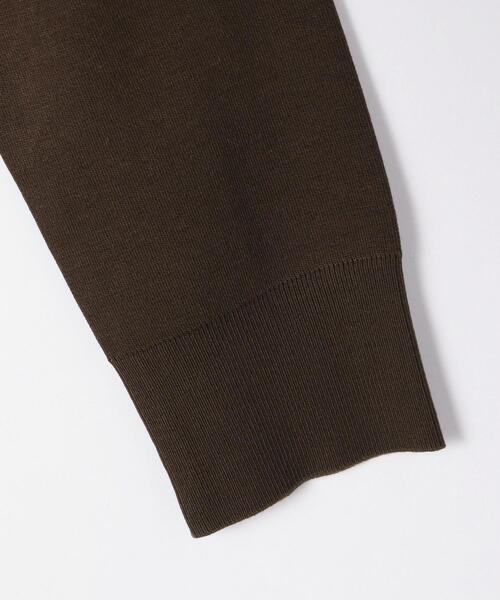 green label relaxing（グリーンレーベルリラクシング）の「ポンチ ニットソー クルーネック プルオーバー カットソー（Tシャツ/カットソー・レディース・ホワイト/ダークブラウン/その他1/ライラック・FREE）」の5枚目の写真