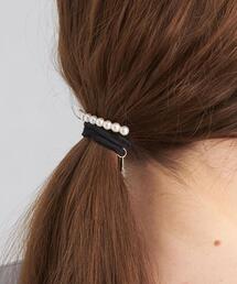 【WEB限定】フェイク パール ラインバー ヘアカフ