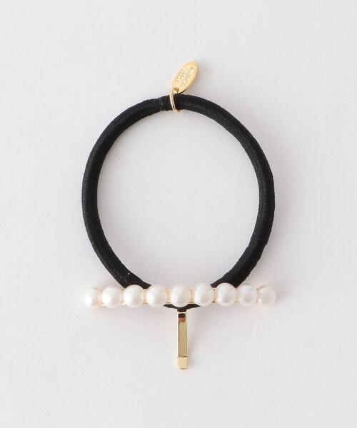 green label relaxing（グリーンレーベルリラクシング）の「【WEB限定】フェイク パール ラインバー ヘアカフ（ヘアゴム・レディース・オフホワイト・FREE）」の6枚目の写真