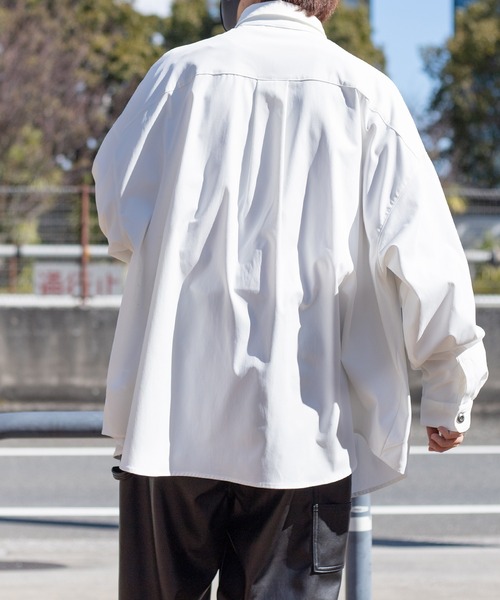 kutir(クティール)の「レトロボタンルーズシャツ(シャツ/ブラウス・メンズ・ブラック/ホワイト・MEDIUM/LARGE)」の9枚目の写真