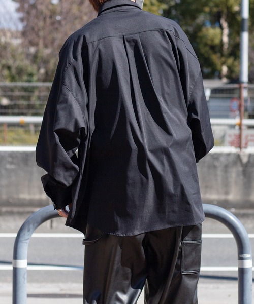 kutir(クティール)の「レトロボタンルーズシャツ(シャツ/ブラウス・メンズ・ブラック/ホワイト・MEDIUM/LARGE)」の15枚目の写真