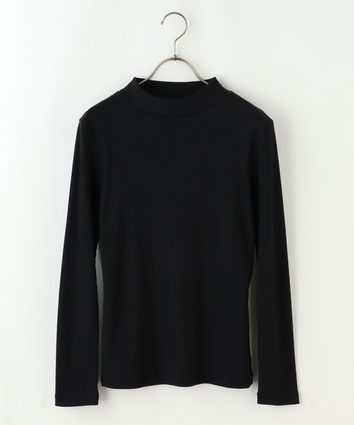 Honeys（ハニーズ）の「テレコハイネックＴ（Tシャツ/カットソー・レディース・イエロー/ベージュ系その他/グレー×ピンク/ブラック/ブラウン系その他/アイボリー・M/S/L）」の14枚目の写真