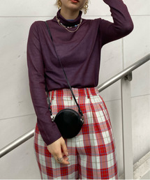 Ameri | CHAMBRAY LIKE 2WAY KNIT(Tシャツ/カットソー)