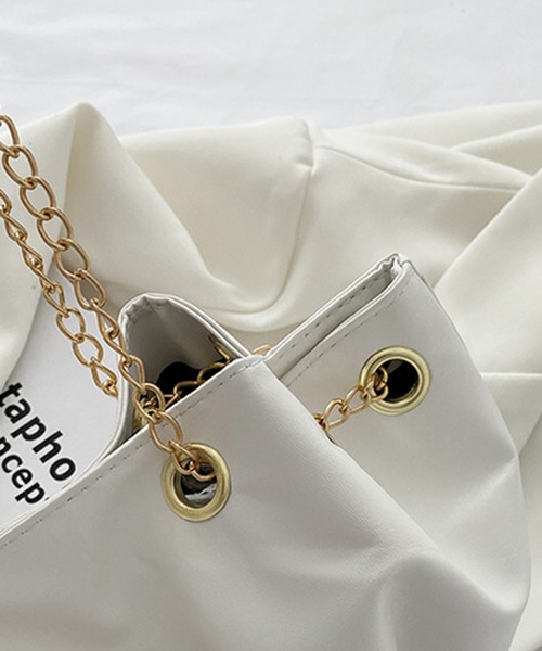 Anuenue（アヌエヌエ）の「スカーフ リボン付き ショルダーバッグ（ショルダーバッグ・レディース・ホワイト/ブラック/パープル・FREE）」の18枚目の写真