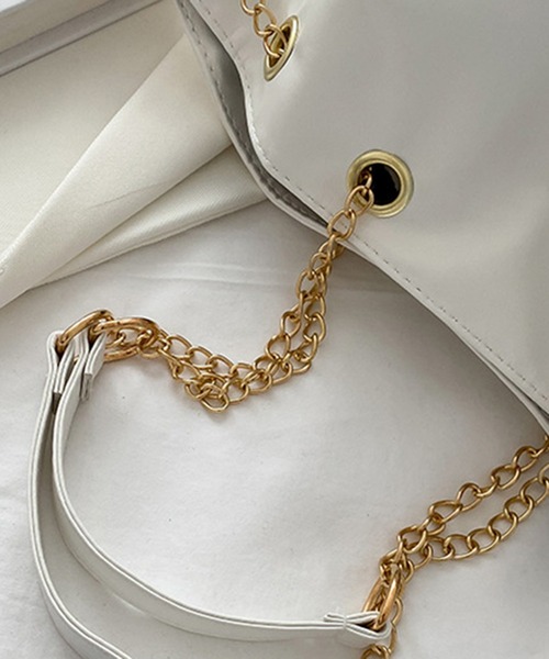 Anuenue（アヌエヌエ）の「スカーフ リボン付き ショルダーバッグ（ショルダーバッグ・レディース・ホワイト/ブラック/パープル・FREE）」の12枚目の写真