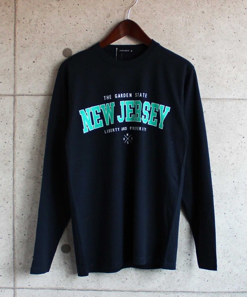 SHISKY（シスキー）の「ロゴプリント長袖カットソー（Tシャツ/カットソー・メンズ・オフホワイト/モカ/ミント/ベージュ系/ブラウン/チャコール/ベージュ/ブラック/ネイビー/杢グレー・M/L/XL）」の10枚目の写真