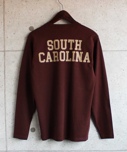 SHISKY（シスキー）の「ロゴプリント長袖カットソー（Tシャツ/カットソー・メンズ・オフホワイト/モカ/ミント/ベージュ系/ブラウン/チャコール/ベージュ/ブラック/ネイビー/杢グレー・M/L/XL）」の22枚目の写真