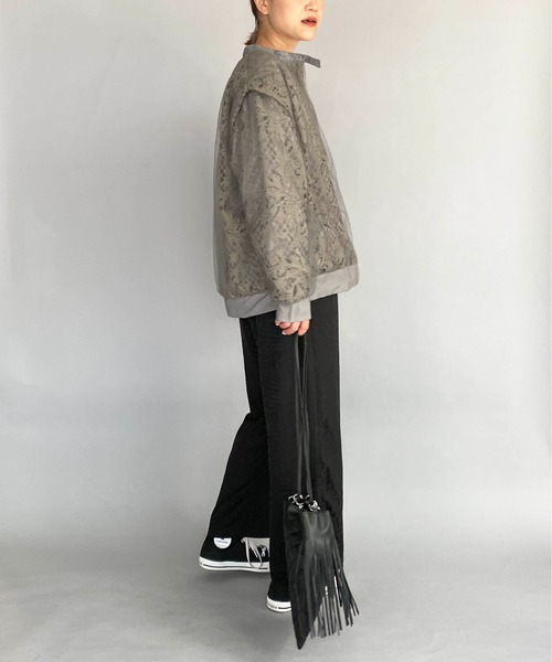 PICCIN(ピッチン)の「サテンジャガードイージーパンツ(その他パンツ・レディース・ダークグリーン/ブラック・M)」の21枚目の写真