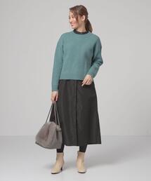 closet story | 【WEB限定】＜closet story（クローゼットストーリー）＞ニット×シャツワンピース(ワンピース)