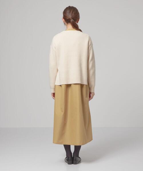 closet story(クローゼットストーリー)の「<closet story(クローゼットストーリー)>ニット×シャツワンピース(ワンピース・レディース・ベージュ/オフホワイト/ライム・FREE)」の19枚目の写真