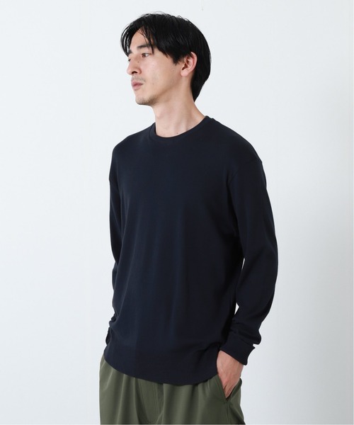 gicipi（ジチピ）の「【gicipi/ジチピ 】LUPO ソフトコットンクルーネックニット（ニット/セーター・メンズ・ブラック/ネイビー/キャメル・MEDIUM/LARGE）」の3枚目の写真
