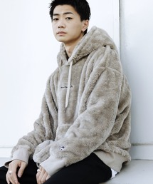 Mark Gonzales / マークゴンザレス 別注 コラボ オーバーサイズ ボア フリース プルオーバー パーカー