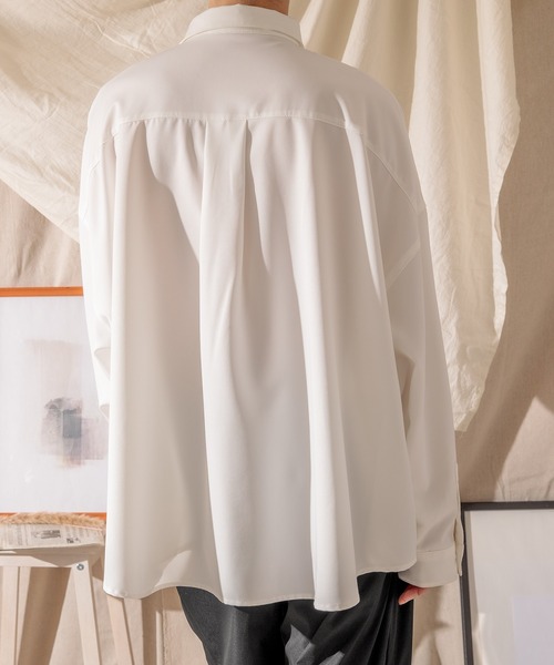 Adoon plain(アドーンプレーン)の「【Adoon plain】ポケットデザインシャツ(シャツ/ブラウス・メンズ・ホワイト/ブラック・MEDIUM/LARGE)」の19枚目の写真