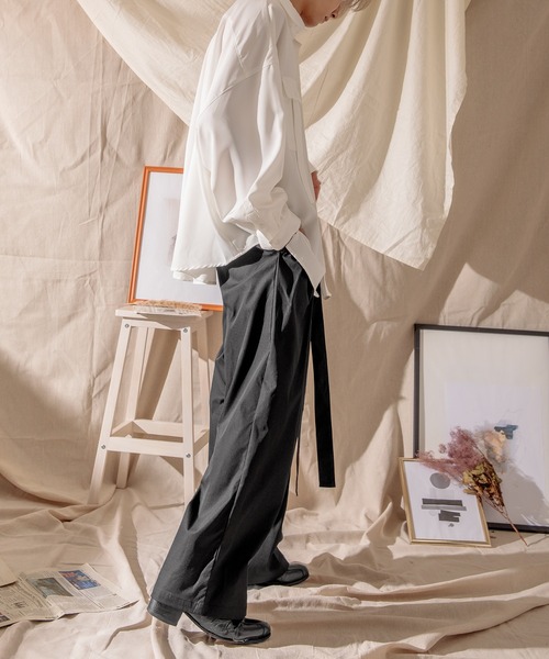 Adoon plain(アドーンプレーン)の「【Adoon plain】ポケットデザインシャツ(シャツ/ブラウス・メンズ・ホワイト/ブラック・MEDIUM/LARGE)」の12枚目の写真