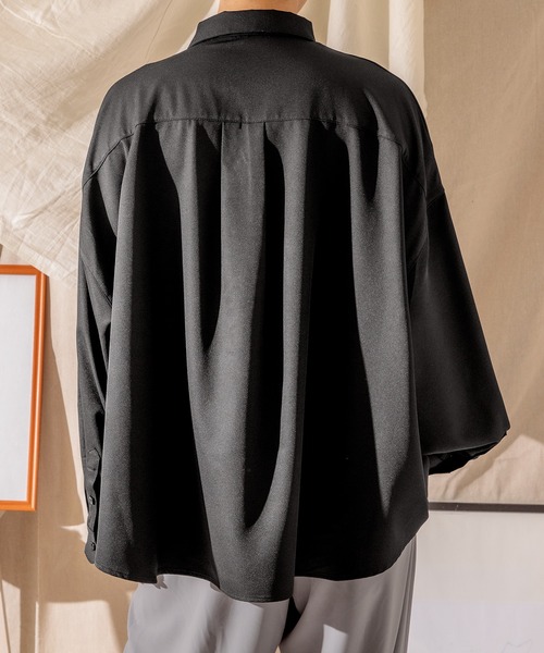 Adoon plain(アドーンプレーン)の「【Adoon plain】ポケットデザインシャツ(シャツ/ブラウス・メンズ・ホワイト/ブラック・MEDIUM/LARGE)」の9枚目の写真