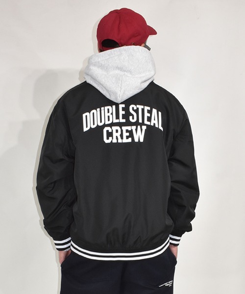 DOUBLE STEAL(ダブルスティール)の「EXCLUSIVE NYLON STADIUM JUMPER(スタジャン・メンズ・ブラック・LARGE/X-LARGE/MEDIUM)」の3枚目の写真