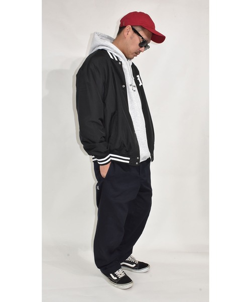 DOUBLE STEAL(ダブルスティール)の「EXCLUSIVE NYLON STADIUM JUMPER(スタジャン・メンズ・ブラック・LARGE/X-LARGE/MEDIUM)」の13枚目の写真