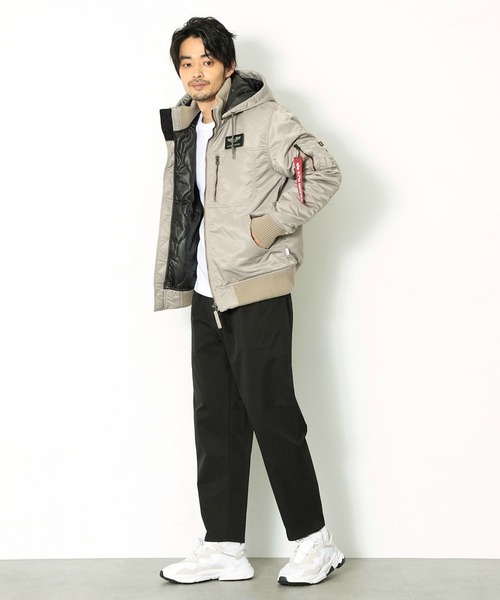 【新品】ALPHAアルファ THERMOLITEフーデッドリブ ジャケット L ALPHA INDUSTRIES INC (アルファインダストリーズ) THERMOLITE