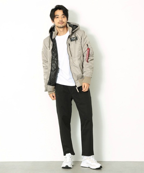 【新品】ALPHAアルファ THERMOLITEフーデッドリブ ジャケット L ALPHA INDUSTRIES INC (アルファインダストリーズ) THERMOLITE フード
