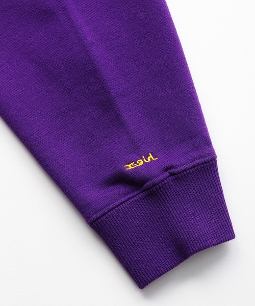 X-girl(エックスガール)の「RHINESTONE LOGO SWEAT HOODIE(パーカー・レディース・グリーン/ブラック/パープル・XL/S/M/L)」の12枚目の写真