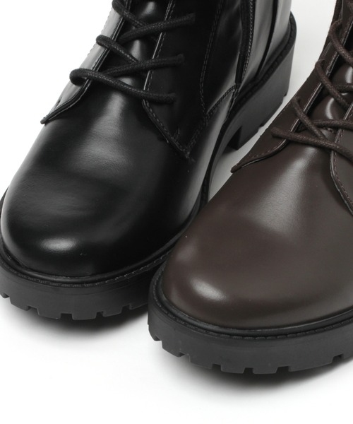 GLOBAL WORK（グローバルワーク）の「ハッスイレースアップブーツ/214693（ブーツ・レディース・ブラック/ダークブラウン・SMALL/MEDIUM/LARGE）」の15枚目の写真