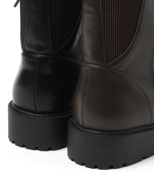 GLOBAL WORK（グローバルワーク）の「ハッスイレースアップブーツ/214693（ブーツ・レディース・ブラック/ダークブラウン・SMALL/MEDIUM/LARGE）」の4枚目の写真