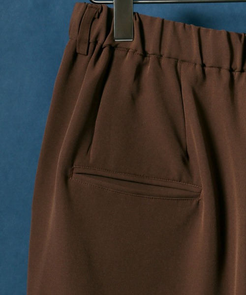 ANPAS（アンパス）の「Drape Wide Tuck Tapered Pants/ドレープ ワイドタックテーパードパンツ スラックス（スラックス・メンズ・ブルー/ブラック/ブラウン/キャメル・M/L）」の19枚目の写真