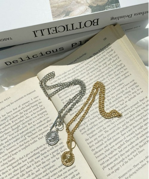 PairPair（ペアペア）の「チェーン×コインネックレス(ユニセックス）（ネックレス・レディース・ゴールド/シルバー・FREE）」の8枚目の写真