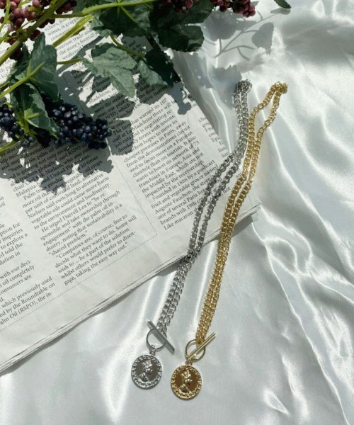 PairPair（ペアペア）の「チェーン×コインネックレス(ユニセックス）（ネックレス・レディース・ゴールド/シルバー・FREE）」の13枚目の写真