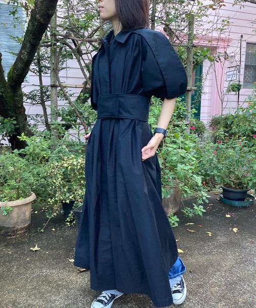 AVIE(アビィ)の「ライトモールスキンコートドレス(ステンカラーコート・レディース・カーキ/ネイビー・38)」の21枚目の写真