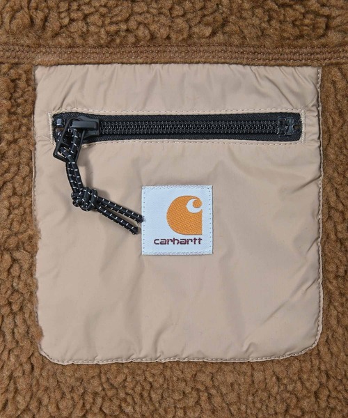 Carhartt WIP（カーハートダブリューアイピー）の「Carhartt WIP(カーハート ワークインプログレス) PRENTIS ハーフジップパーカー（パーカー・メンズ・オフホワイト/ブラウン/カーキ・S/M/L）」の9枚目の写真
