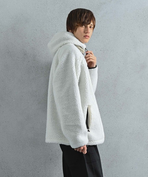 Carhartt WIP（カーハートダブリューアイピー）の「Carhartt WIP(カーハート ワークインプログレス) PRENTIS ハーフジップパーカー（パーカー・メンズ・オフホワイト/ブラウン/カーキ・S/M/L）」の12枚目の写真