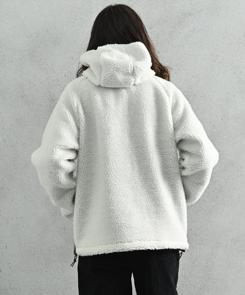 Carhartt WIP（カーハートダブリューアイピー）の「Carhartt WIP(カーハート ワークインプログレス) PRENTIS ハーフジップパーカー（パーカー・メンズ・オフホワイト/ブラウン/カーキ・S/M/L）」の21枚目の写真