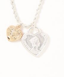 AMERICAN HOLIC | スクリューチェーンハートコインネックレス(ネックレス)