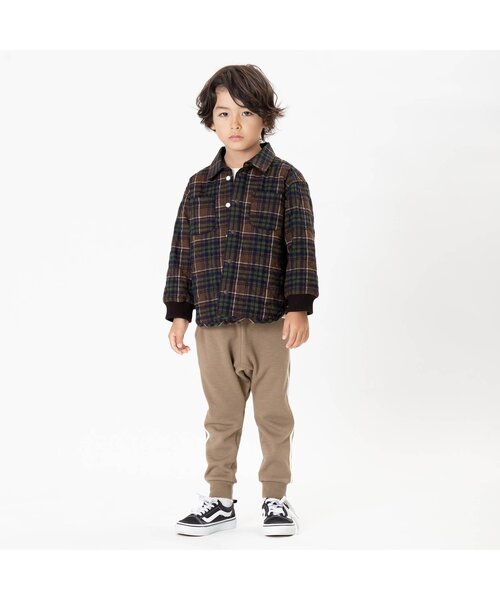 F.O.KIDS(エフオーキッズ)の「キルトシャツジャケット(シャツ/ブラウス・キッズ・ブラウン/インディゴブルー・100/90/130/120/95/110/140/80)」の10枚目の写真