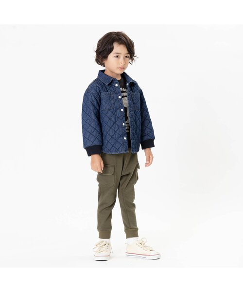 F.O.KIDS(エフオーキッズ)の「キルトシャツジャケット(シャツ/ブラウス・キッズ・ブラウン/インディゴブルー・100/90/130/120/95/110/140/80)」の6枚目の写真