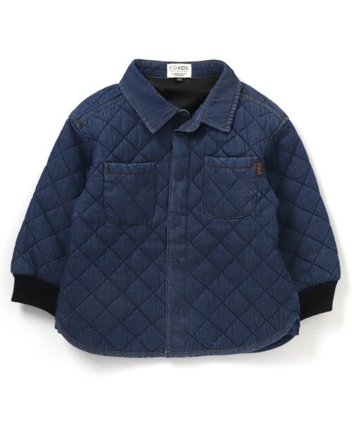 F.O.KIDS(エフオーキッズ)の「キルトシャツジャケット(シャツ/ブラウス・キッズ・ブラウン/インディゴブルー・100/90/130/120/95/110/140/80)」の5枚目の写真